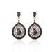 Wholesale Acrylic Rhinestone Alloy Earrings JDC-ES-Chuangj001 Earrings 创爵 black Wholesale Jewelry JoyasDeChina Joyas De China