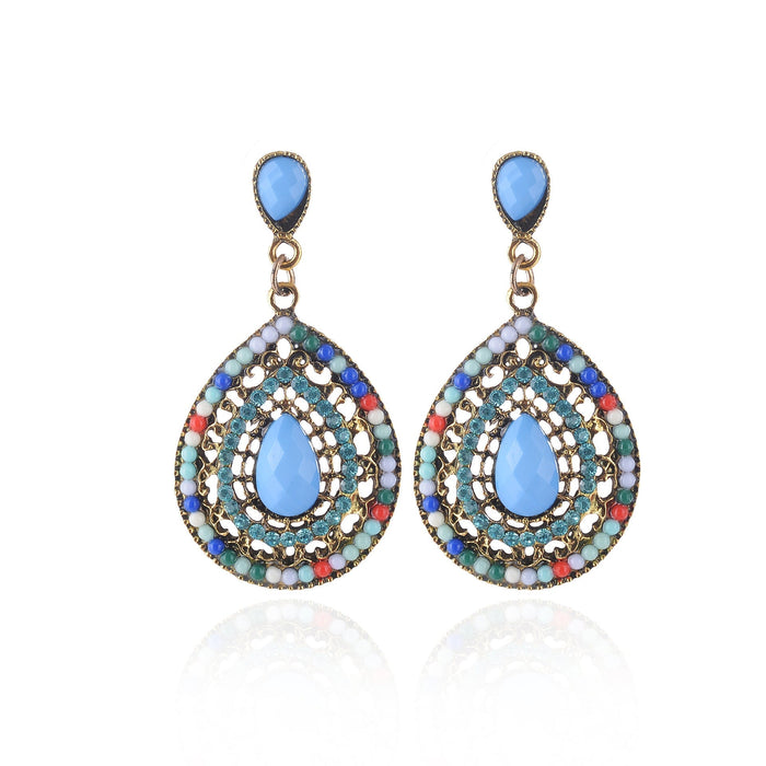 Wholesale Acrylic Rhinestone Alloy Earrings JDC-ES-Chuangj001 Earrings 创爵 color Wholesale Jewelry JoyasDeChina Joyas De China