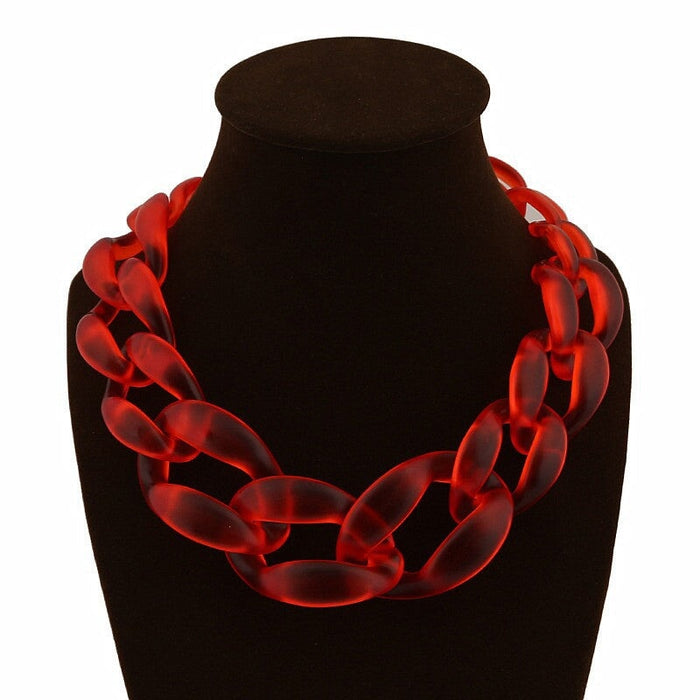 Wholesale acrylic super necklace JDC-NE-XC232 Necklaces 夏晨 1 Wholesale Jewelry JoyasDeChina Joyas De China