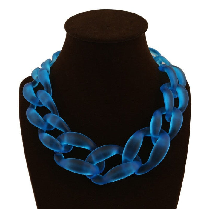 Wholesale acrylic super necklace JDC-NE-XC232 Necklaces 夏晨 2 Wholesale Jewelry JoyasDeChina Joyas De China
