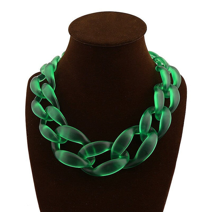 Wholesale acrylic super necklace JDC-NE-XC232 Necklaces 夏晨 Wholesale Jewelry JoyasDeChina Joyas De China