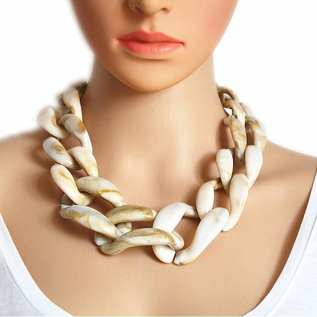 Wholesale acrylic super necklace JDC-NE-XC232 Necklaces 夏晨 6 Wholesale Jewelry JoyasDeChina Joyas De China