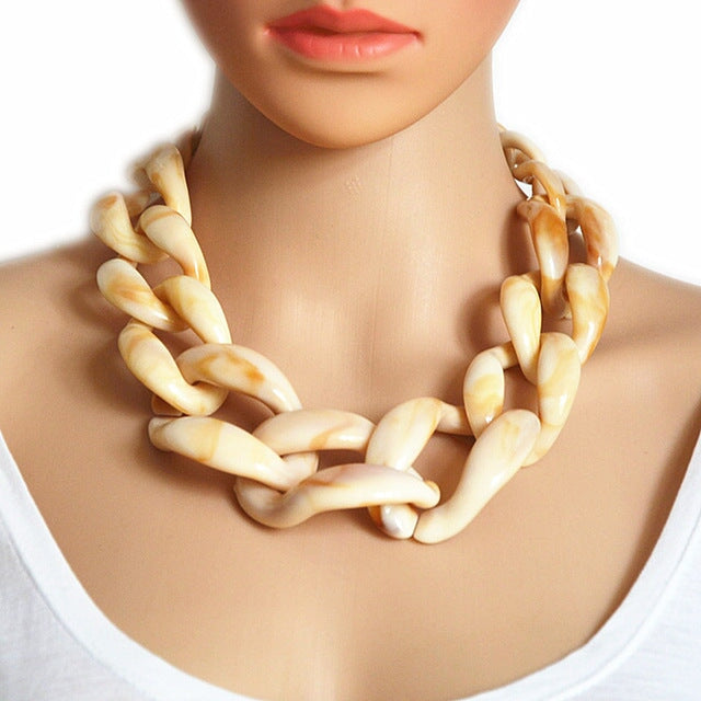 Wholesale acrylic super necklace JDC-NE-XC232 Necklaces 夏晨 7 Wholesale Jewelry JoyasDeChina Joyas De China