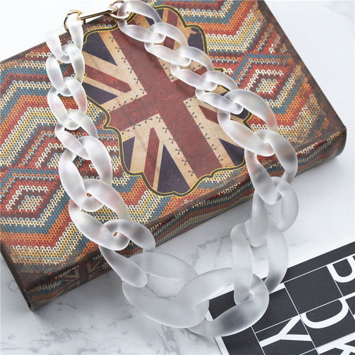 Wholesale acrylic super necklace JDC-NE-XC234 Necklaces 夏晨 Wholesale Jewelry JoyasDeChina Joyas De China