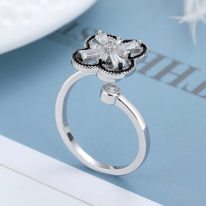 Wholesale adjustable rose lucky grass hand ornaments JDC-RS-KLR001 Rings 梅陇卡莱尔 Wholesale Jewelry JoyasDeChina Joyas De China