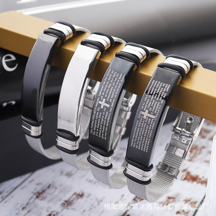 Wholesale adjustable stainless steel couple Bracelets JDC-BT-ximahy001 Bracelets 西马好运 Wholesale Jewelry JoyasDeChina Joyas De China