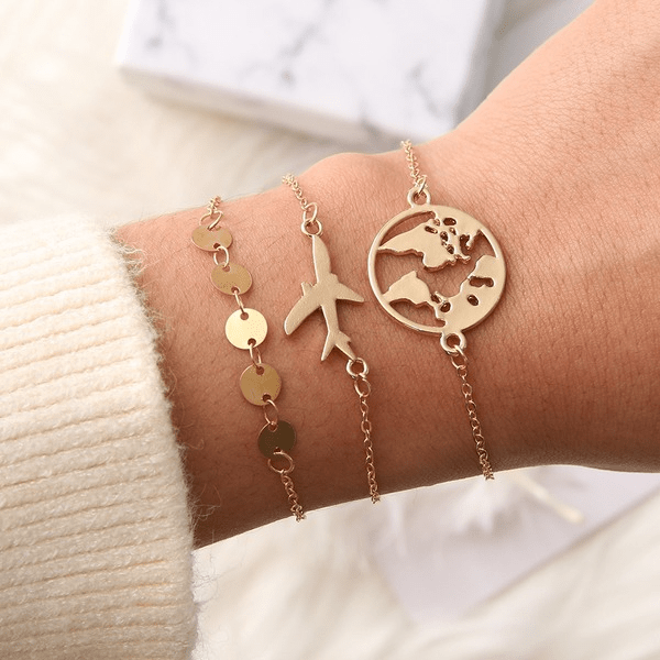 Wholesale alloy airplane bracelet JDC-BT-DaiR004 Bracelet 黛仁 Wholesale Jewelry JoyasDeChina Joyas De China
