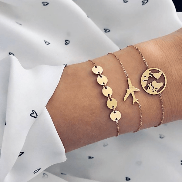 Wholesale alloy airplane bracelet JDC-BT-DaiR004 Bracelet 黛仁 s2104 Wholesale Jewelry JoyasDeChina Joyas De China