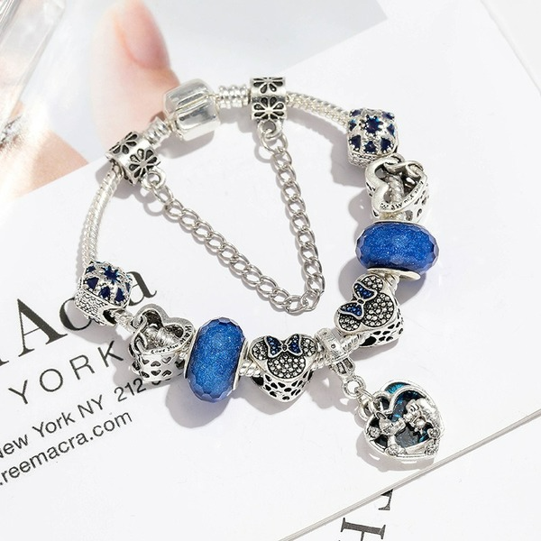 Wholesale Alloy Blue Heart Bracelet （F）JDC-BT-XingL030 Bracelet 星銮 Wholesale Jewelry JoyasDeChina Joyas De China