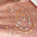 Bulk Jewelry Wholesale alloy butterfly pendant clavicle chain female golden white JDC-NE-e008 Wholesale factory from China YIWU China