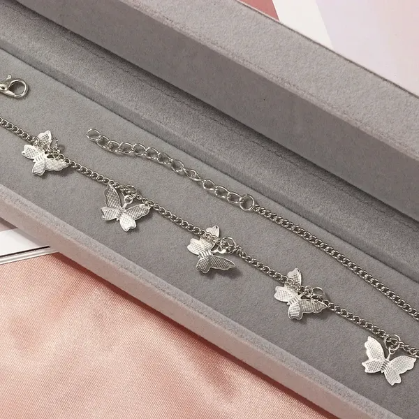 Bulk Jewelry Wholesale alloy butterfly pendant clavicle chain female golden white JDC-NE-e008 Wholesale factory from China YIWU China