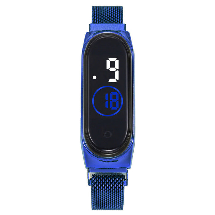 Wholesale Alloy Case Magnetic Waterproof Touch Watch JDC-WH-Jinj021 Watch 金嘉 M4 blue Wholesale Jewelry JoyasDeChina Joyas De China