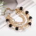 Bulk Jewelry Wholesale alloy chain beaded bracelets   JDC-BT-b035 Wholesale factory from China YIWU China