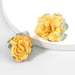 Wholesale alloy cloth flower earrings JDC-ES-JL841 Earrings 氿乐 Wholesale Jewelry JoyasDeChina Joyas De China