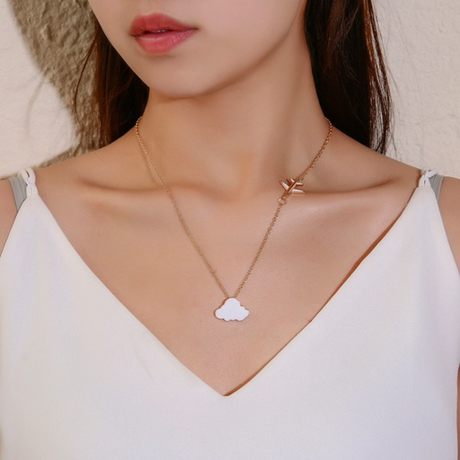 Bulk Jewelry Wholesale alloy cloud necklace JDC-NE-A326 Wholesale factory from China YIWU China