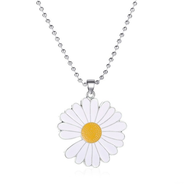 Bulk Jewelry Wholesale alloy daisy necklace JDC-NE-A348 Wholesale factory from China YIWU China