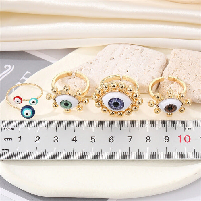 Wholesale Alloy Devil's Eye Ring MOQ≥6 JDC-RS-Juej002 Rings 觉际 Wholesale Jewelry JoyasDeChina Joyas De China