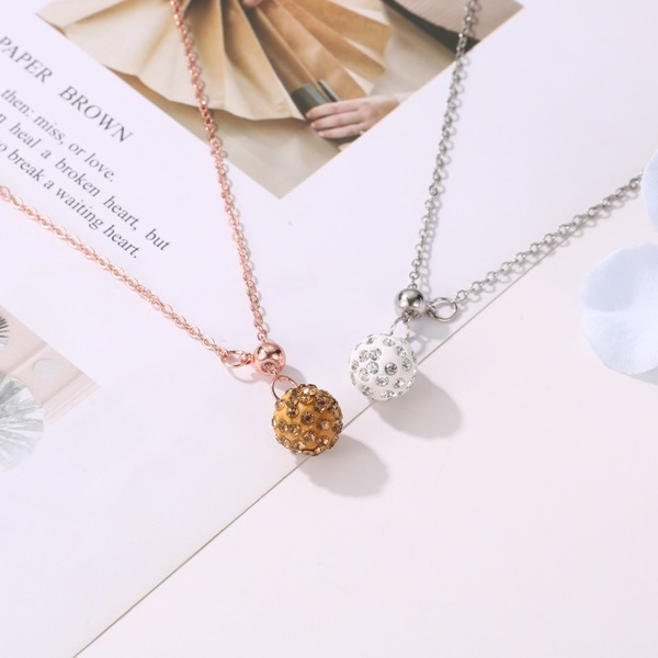 Bulk Jewelry Wholesale alloy diamond ball necklace JDC-NE-A342 Wholesale factory from China YIWU China