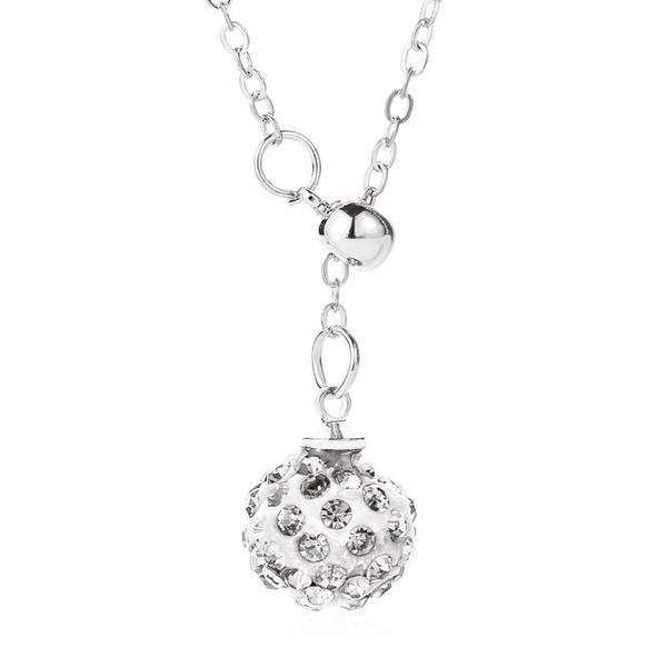 Bulk Jewelry Wholesale alloy diamond ball necklace JDC-NE-A342 Wholesale factory from China YIWU China