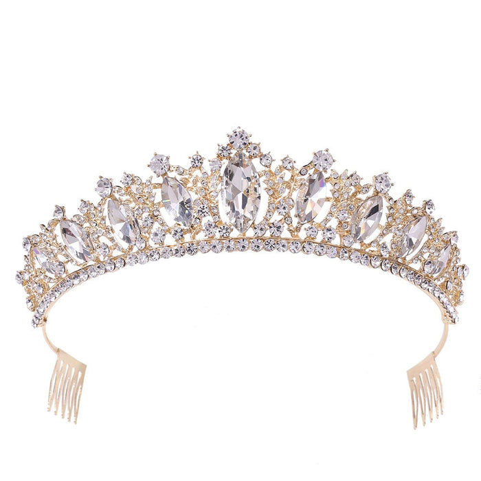 Wholesale alloy diamond-encrusted crown hair band JDC-HD-ZuanG008 Headband 钻岗 Wholesale Jewelry JoyasDeChina Joyas De China