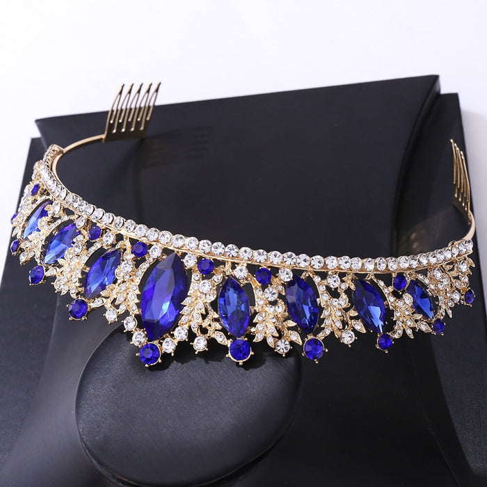 Wholesale alloy diamond-encrusted crown hair band JDC-HD-ZuanG008 Headband 钻岗 Wholesale Jewelry JoyasDeChina Joyas De China