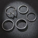 Wholesale Alloy Electrocardiogram Ring Set JDC-RS-RL041 Rings 瑞列 Wholesale Jewelry JoyasDeChina Joyas De China