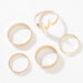 Wholesale Alloy Electrocardiogram Ring Set JDC-RS-RL041 Rings 瑞列 gold Wholesale Jewelry JoyasDeChina Joyas De China