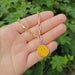 Wholesale Alloy Enamel Smiley Necklace JDC-NE-YiD003 Necklaces 宜达 XH0592 yellow S Wholesale Jewelry JoyasDeChina Joyas De China