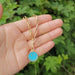 Wholesale Alloy Enamel Smiley Necklace JDC-NE-YiD003 Necklaces 宜达 XH0593 blue S Wholesale Jewelry JoyasDeChina Joyas De China