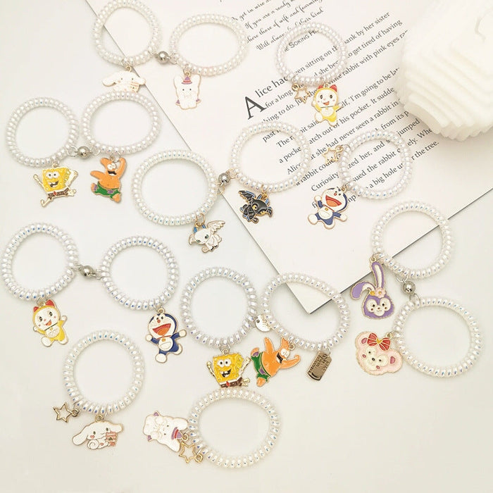 Wholesale Alloy Fabric Rubber Band Hair Scrunchies (F) JDC-HS-SXD001 Hair Scrunchies 神仙道 Wholesale Jewelry JoyasDeChina Joyas De China