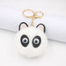 Wholesale Alloy Faux Hair Panda Hair Ball Pom Pom Keychain JDC-KC-Zuge038 Keychains 祖格 white / Wholesale Jewelry JoyasDeChina Joyas De China