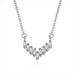 Wholesale alloy flash Rhinestone v-shaped necklace Sterling Silver Jewelry JDC-NE-BLX039 NECKLACE 宝来兴 silver Wholesale Jewelry JoyasDeChina Joyas De China