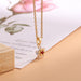 Wholesale Alloy Flower Pendant Necklace JDC-NE-XingL016 Necklaces 星銮 Wholesale Jewelry JoyasDeChina Joyas De China