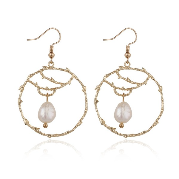 Wholesale Alloy Freshwater Pearl Earrings JDC-ES-GSJM083 Earrings 杰米 Wholesale Jewelry JoyasDeChina Joyas De China