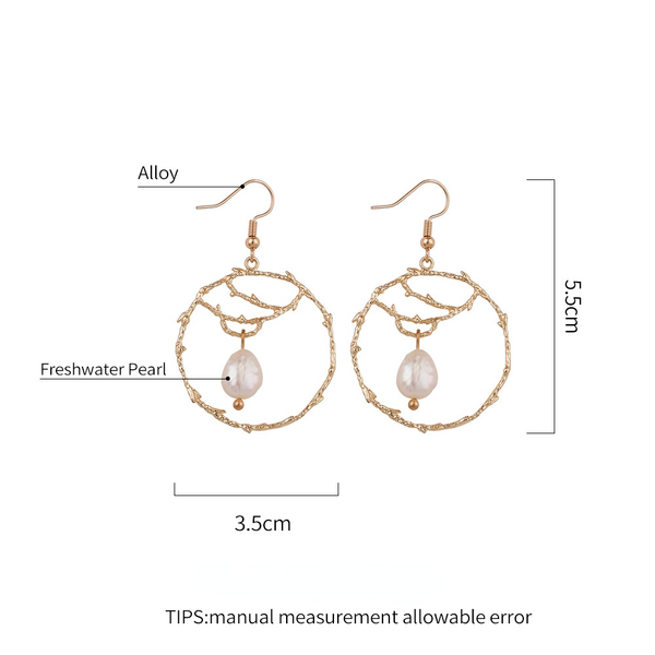 Wholesale Alloy Freshwater Pearl Earrings JDC-ES-GSJM083 Earrings 杰米 Wholesale Jewelry JoyasDeChina Joyas De China