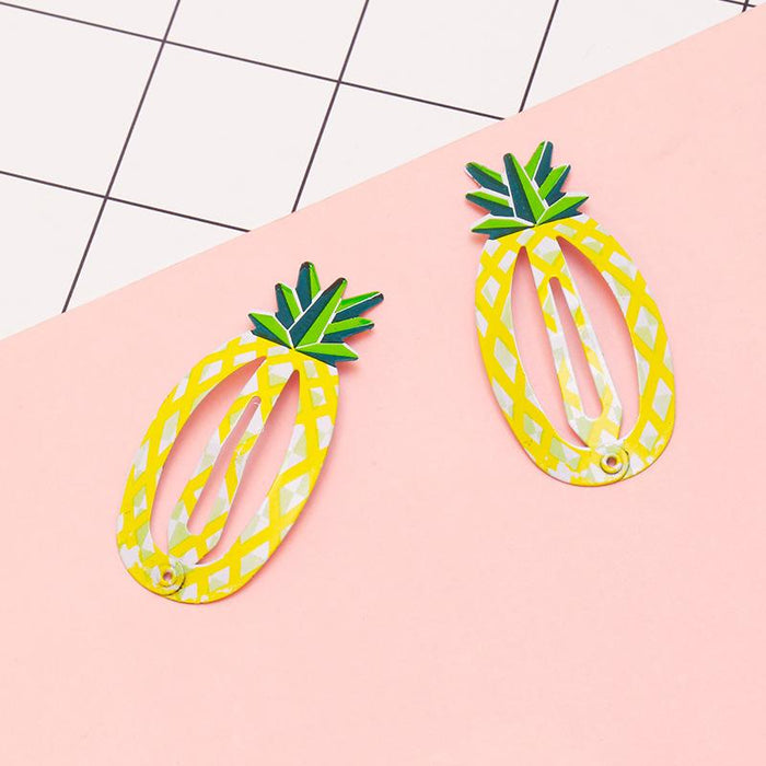 Bulk Jewelry Wholesale alloy fruit hair clips JDC-HC-K052 Wholesale factory from China YIWU China