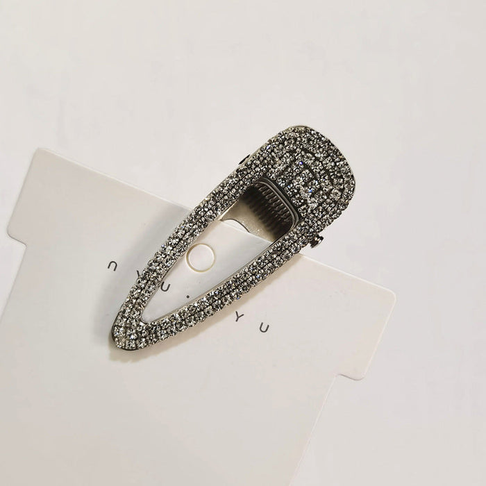 Wholesale alloy full Rhinestone bangs hair clip JDC-HC-YaoX003 Hair Clips 姚萱 silver 6cm Wholesale Jewelry JoyasDeChina Joyas De China