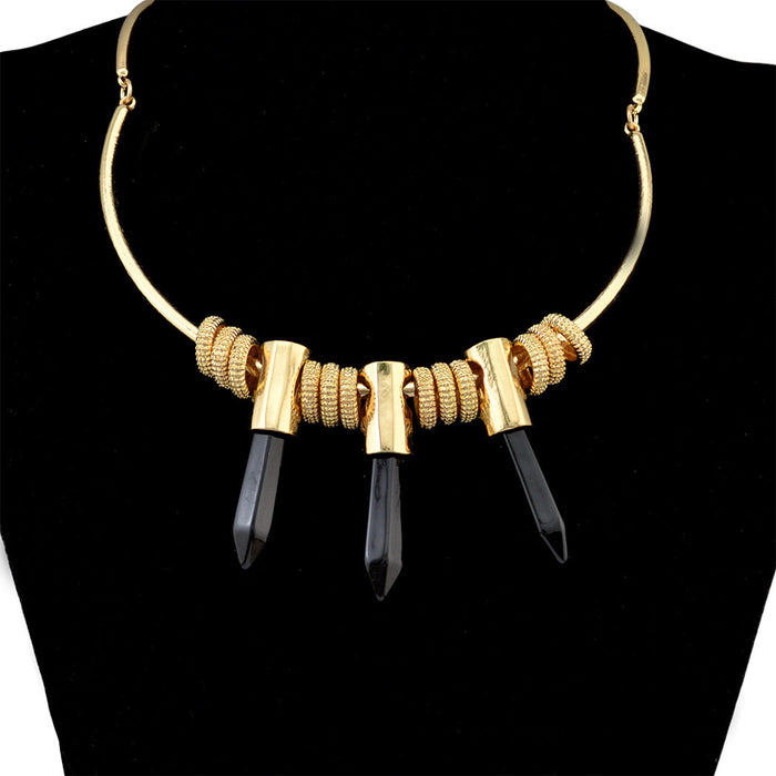 Wholesale Alloy Gemstone Crystal Necklace JDC-NE-Yunl008 Necklaces 云罗 Wholesale Jewelry JoyasDeChina Joyas De China