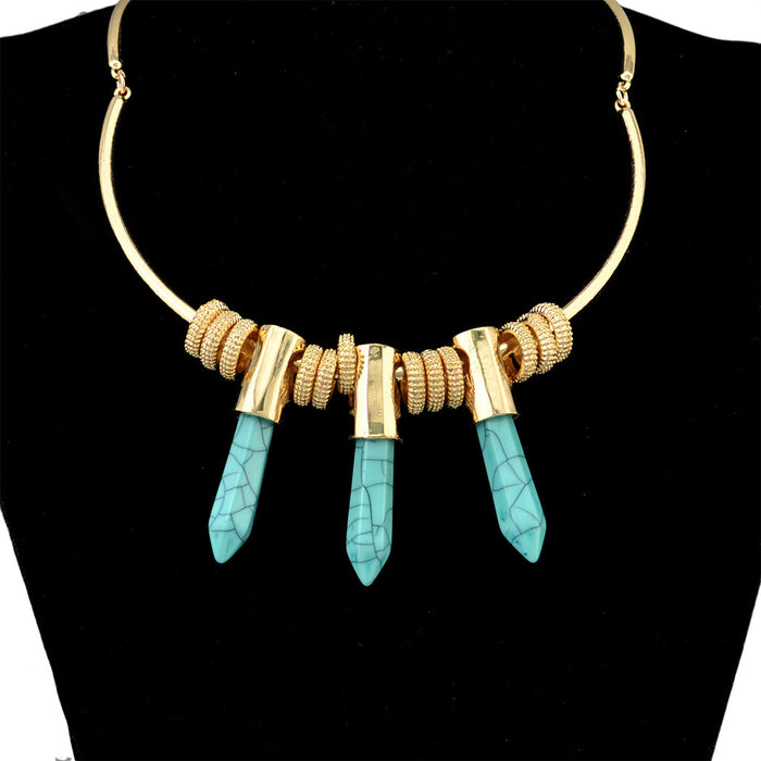 Wholesale Alloy Gemstone Crystal Necklace JDC-NE-Yunl008 Necklaces 云罗 Wholesale Jewelry JoyasDeChina Joyas De China