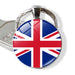 Wholesale Alloy Glass Patch National Flag Keychain JDC-KC-Hengx001 Keychains 横湘 Wholesale Jewelry JoyasDeChina Joyas De China