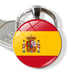 Wholesale Alloy Glass Patch National Flag Keychain JDC-KC-Hengx001 Keychains 横湘 PSXL001146-32 Spain Wholesale Jewelry JoyasDeChina Joyas De China