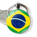 Wholesale Alloy Glass Patch National Flag Keychain JDC-KC-Hengx001 Keychains 横湘 PSXL001146-5 Brazil Wholesale Jewelry JoyasDeChina Joyas De China