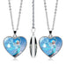 Wholesale Alloy Glass Piece Princess Time Gemstone Heart Necklace JDC-NE-Hengx003 Necklaces 横湘 PSXL001496-1 Wholesale Jewelry JoyasDeChina Joyas De China