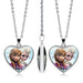 Wholesale Alloy Glass Piece Princess Time Gemstone Heart Necklace JDC-NE-Hengx003 Necklaces 横湘 PSXL001496-3 Wholesale Jewelry JoyasDeChina Joyas De China