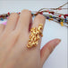 Wholesale alloy gold rings JDC-RS-WN-009 Rings 薇妮 7 Adjustable opening Wholesale Jewelry JoyasDeChina Joyas De China