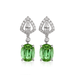 Wholesale Alloy Green Tourmaline Earrings JDC-ES-ZhenR007 Earrings 臻荣 Wholesale Jewelry JoyasDeChina Joyas De China