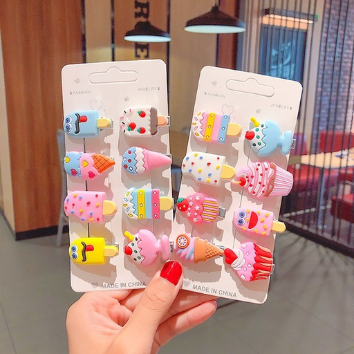 Bulk Jewelry Wholesale alloy ice cream children's hairpins JDC-HC-K007 Wholesale factory from China YIWU China