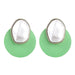 Wholesale Alloy Imitation Pearl Wood Round Earrings JDC-ES-JL897 Earrings 氿乐 Wholesale Jewelry JoyasDeChina Joyas De China