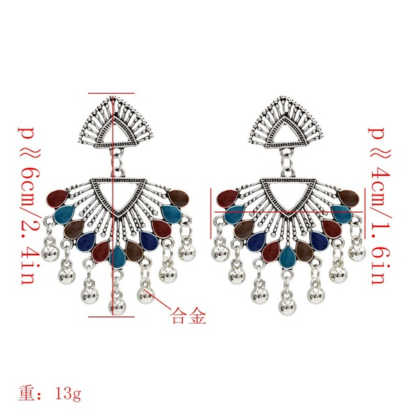 Bulk Jewelry Wholesale alloy Indian style retro triangle earrings JDC-ES-T11 Wholesale factory from China YIWU China