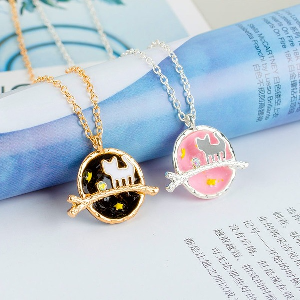 Bulk Jewelry Wholesale alloy kitten Necklace JDC-NE-A322 Wholesale factory from China YIWU China